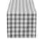 Gray and White Checkers Table Runner 14" x 108"